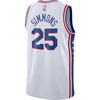 Image of Ben Simmons Philadelphia 76ers White Swingman Jersey 2018 - 2019