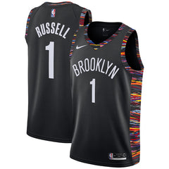 D'Angelo Russell Brooklyn Nets Black Swingman City Edition Jersey 2018 - 2019