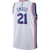 Image of Joel Embiid Philadelphia 76ers White Swingman Jersey 2018 - 2019