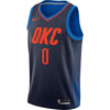 Image of Russell Westbrook Oklahoma City Thunder Black Swingman Jersey 2018 - 2019