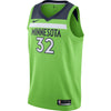 Image of Karl-Anthony Towns Minnesota Timberwolves Green Swingman Jersey 2018 - 2019