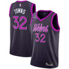Image of Karl-Anthony Towns Minnesota Timberwolves Purple Swingman City Edition Jersey 2018 - 2019