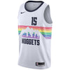 Image of Nikola Jokic Denver Nuggets White Swingman City Edition Jersey 2018 - 2019
