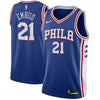 Image of Joel Embiid Philadelphia 76ers Blue Swingman Jersey 2018 - 2019