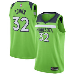 Karl-Anthony Towns Minnesota Timberwolves Green Swingman Jersey 2018 - 2019