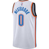 Image of Russell Westbrook Oklahoma City Thunder White Swingman Jersey 2018 - 2019