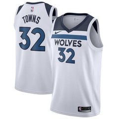 Karl-Anthony Towns Minnesota Timberwolves White Swingman Jersey 2018 - 2019