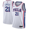 Image of Joel Embiid Philadelphia 76ers White Swingman Jersey 2018 - 2019