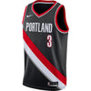 Image of C.J. McCollum Portland Trail Blazers Black Swingman Jersey 2018 - 2019