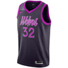 Image of Karl-Anthony Towns Minnesota Timberwolves Purple Swingman City Edition Jersey 2018 - 2019