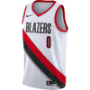 Image of Damian Lillard Portland Trail Blazers White Swingman Jersey 2018 - 2019