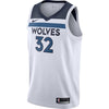 Image of Karl-Anthony Towns Minnesota Timberwolves White Swingman Jersey 2018 - 2019