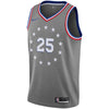 Image of Ben Simmons Philadelphia 76ers Gray Swingman City Edition Jersey 2018 - 2019