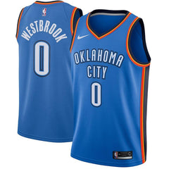 Russell Westbrook Oklahoma City Thunder Blue Swingman Jersey 2018 - 2019