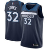 Image of Karl-Anthony Towns Minnesota Timberwolves  Navy Swingman Jersey 2018 - 2019