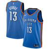 Image of Paul George Oklahoma City Blue Swingman Jersey 2018 - 2019