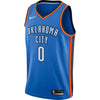 Image of Russell Westbrook Oklahoma City Thunder Blue Swingman Jersey 2018 - 2019