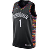 Image of D'Angelo Russell Brooklyn Nets Black Swingman City Edition Jersey 2018 - 2019