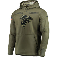 Men's Atlanta Falcons Olive Pullover Hoodie 2018 - 2019