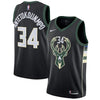 Image of Giannis Antetokounmpo Milwaukee Bucks Black Swingman Jersey 2018 - 2019