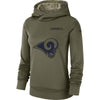 Image of Women's Los Angeles Rams Pullover Hoodie 2018 - 2019