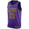 Image of LeBron James Los Angeles Lakers Purple Swingman City Edition Jersey 2018 - 2019